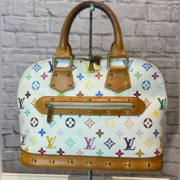 Louis Vuitton Handbags - LOUIS VUITTON Alma PM Multi Color Bag White + LV Dust Cover + FREE COA